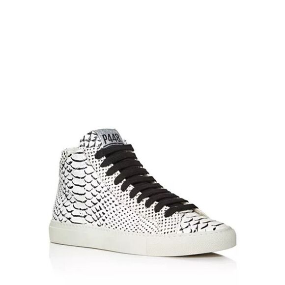 P448 Women's Star Snake Embossed High Top Sneakers Euro 40 USA 9.5 - Picture 1 of 12